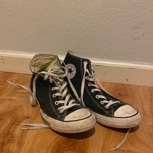 Converse Chuck Taylor All Stars, Black High Tops, Size M10